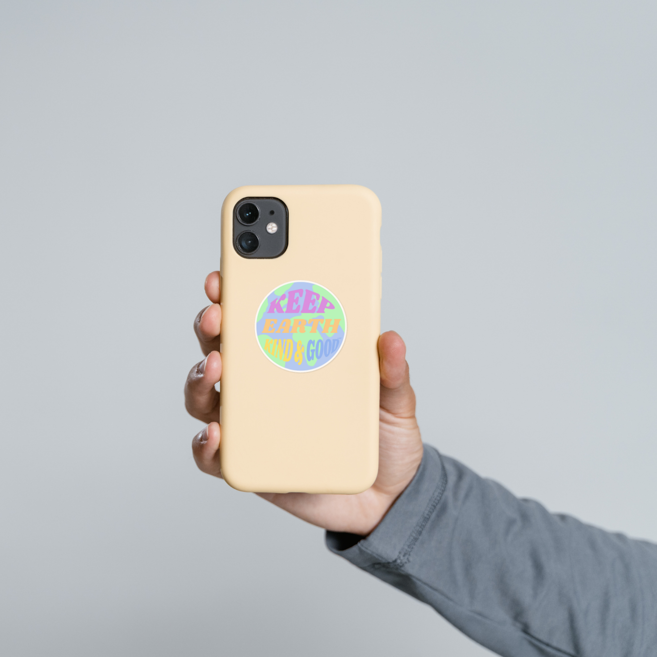 keep earth kind & good globe sticker