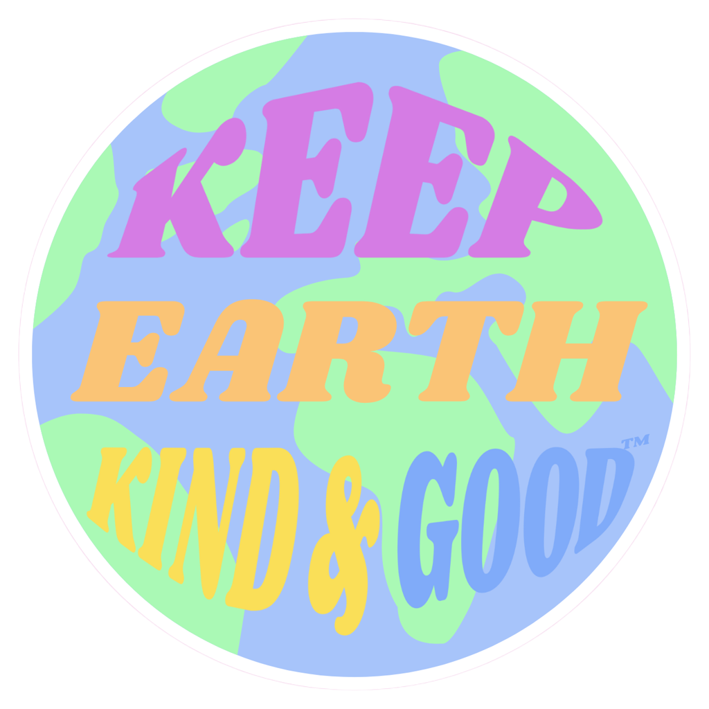 keep earth kind & good globe sticker