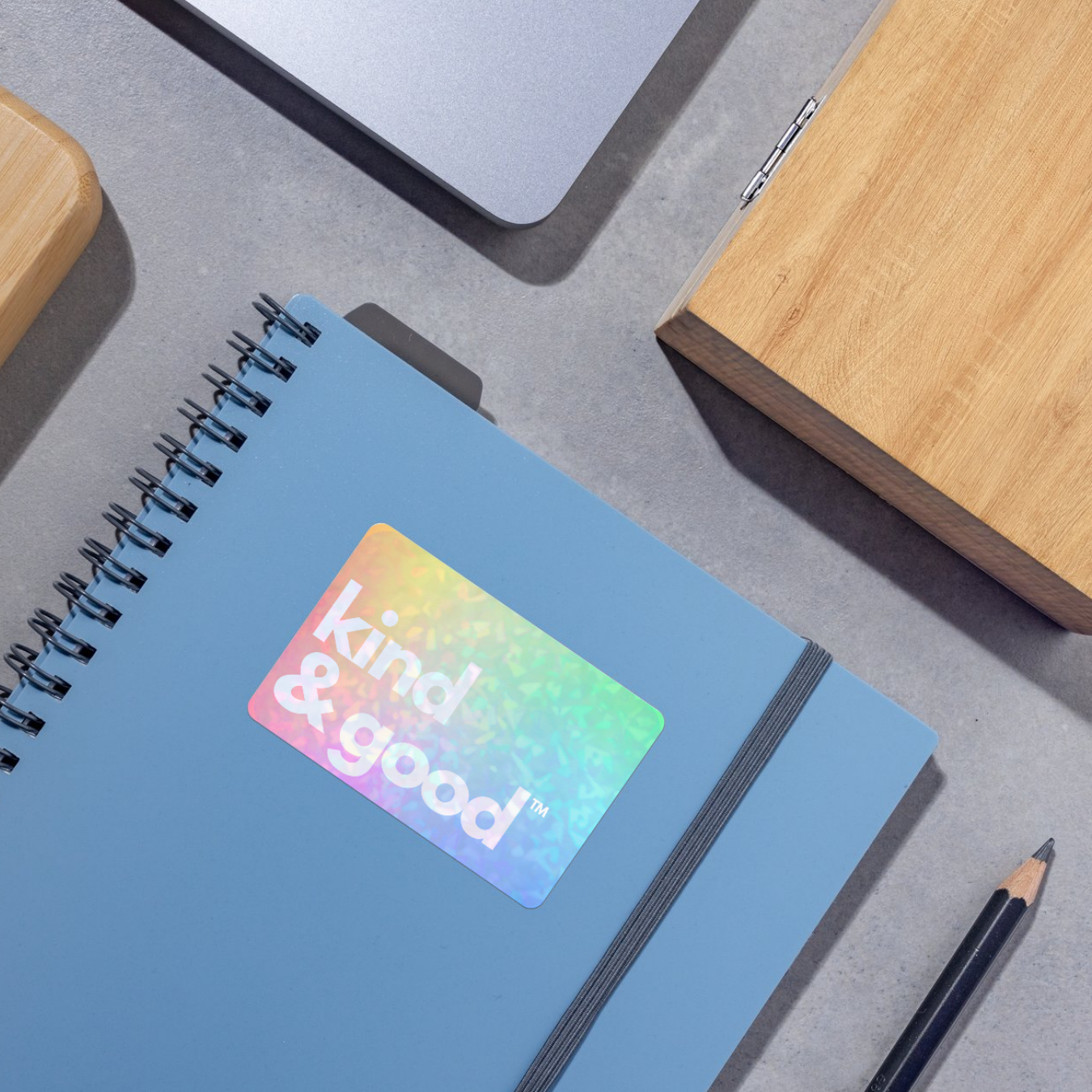 kind & good holographic sticker